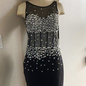 black cocktail dress